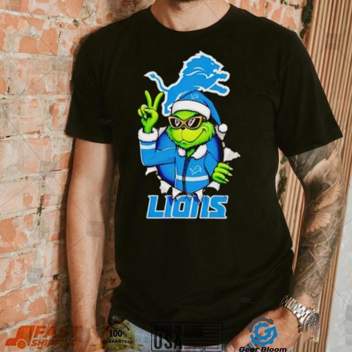 Cool Grinch Detroit Lions Christmas shirt