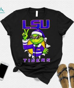 Cool Grinch LSU Tigers Christmas shirt