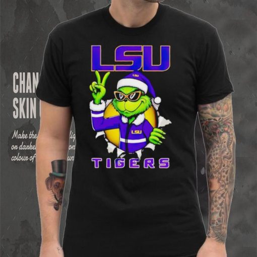 Cool Grinch LSU Tigers Christmas shirt