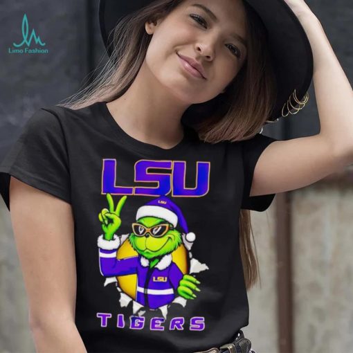 Cool Grinch LSU Tigers Christmas shirt