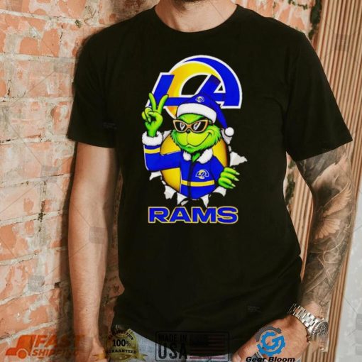 Cool Grinch Los Angeles Rams Christmas shirt