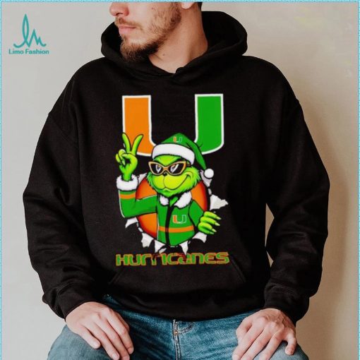 Cool Grinch Miami Hurricanes Christmas shirt