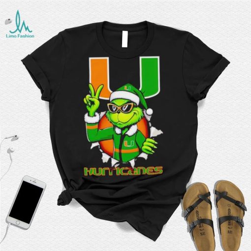 Cool Grinch Miami Hurricanes Christmas shirt