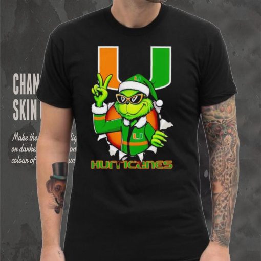 Cool Grinch Miami Hurricanes Christmas shirt