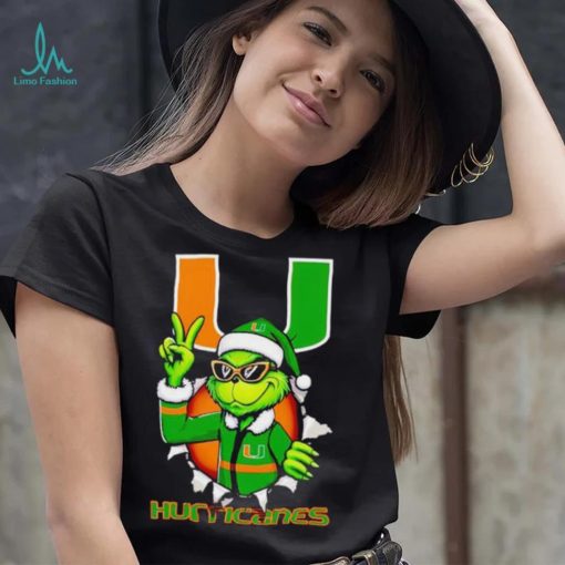 Cool Grinch Miami Hurricanes Christmas shirt