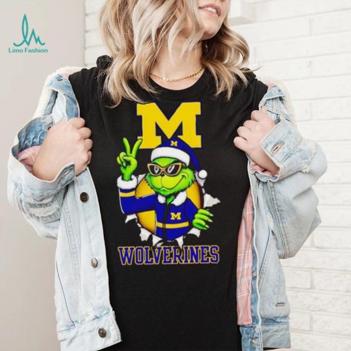 Cool Grinch Michigan Wolverines Christmas shirt