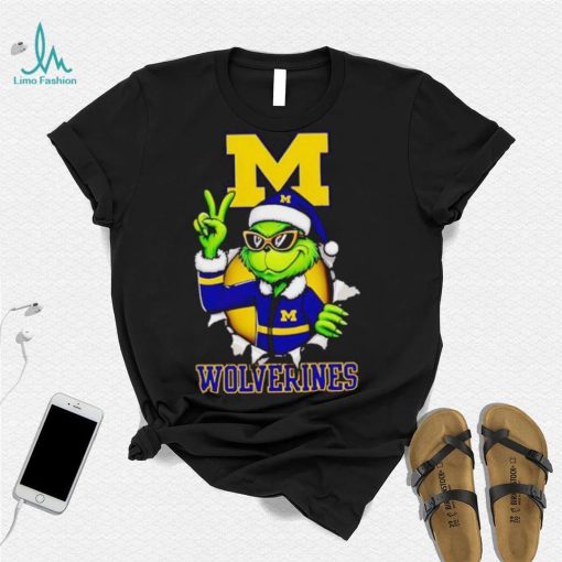 Cool Grinch Michigan Wolverines Christmas shirt