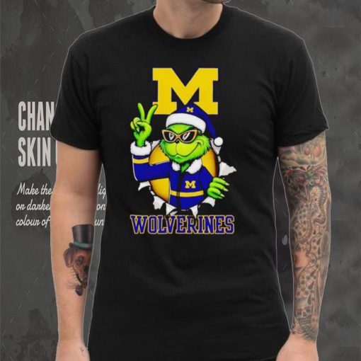 Cool Grinch Michigan Wolverines Christmas shirt