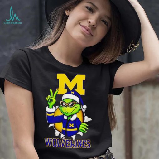 Cool Grinch Michigan Wolverines Christmas shirt