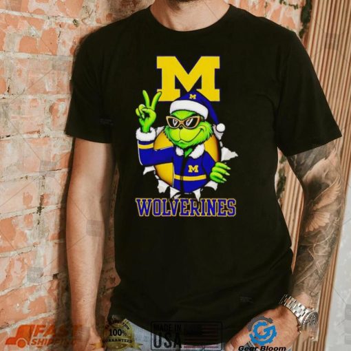 Cool Grinch Michigan Wolverines Christmas shirt