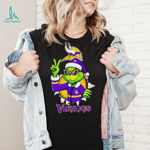 Cool Grinch Minnesota Vikings Christmas shirt