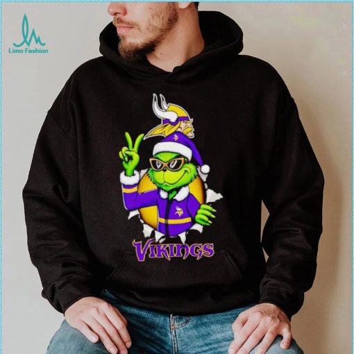 Cool Grinch Minnesota Vikings Christmas shirt