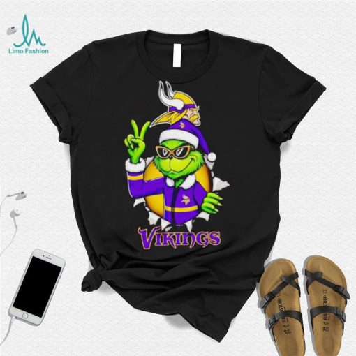 Cool Grinch Minnesota Vikings Christmas shirt