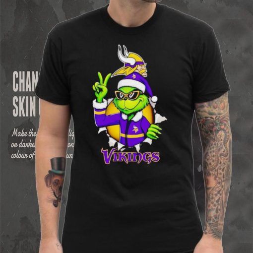 Cool Grinch Minnesota Vikings Christmas shirt
