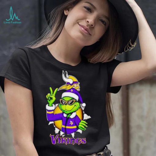 Cool Grinch Minnesota Vikings Christmas shirt