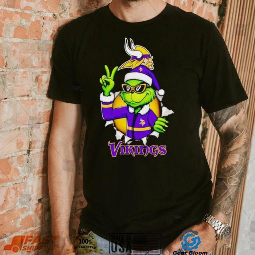 Cool Grinch Minnesota Vikings Christmas shirt