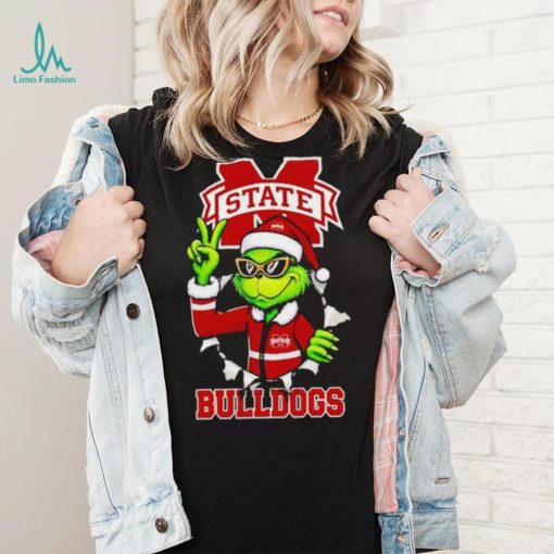 Cool Grinch Mississippi State Bulldogs Christmas shirt