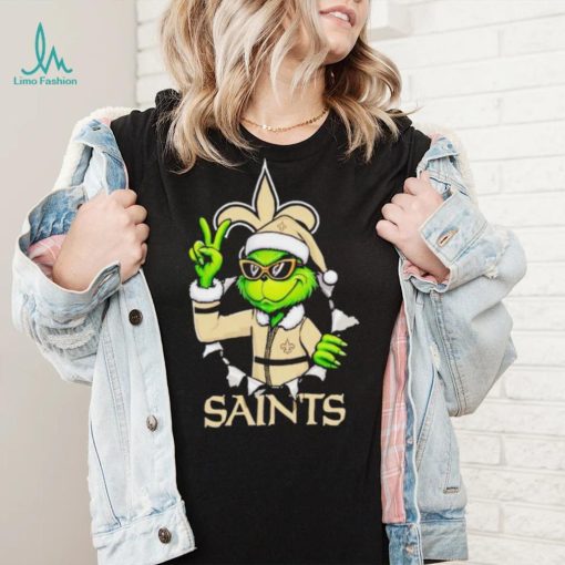 Cool Grinch New Orleans Saints Christmas shirt