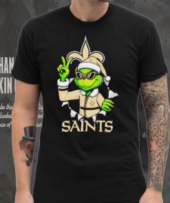 Cool Grinch New Orleans Saints Christmas shirt