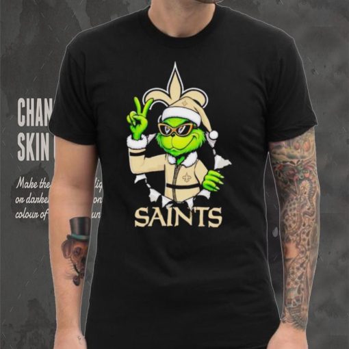 Cool Grinch New Orleans Saints Christmas shirt