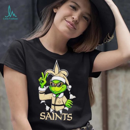 Cool Grinch New Orleans Saints Christmas shirt