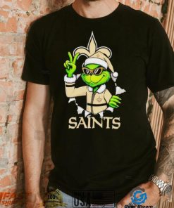 Cool Grinch New Orleans Saints Christmas shirt