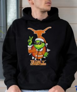 Cool Grinch Texas Longhorns Christmas Ncaa Football Shirt