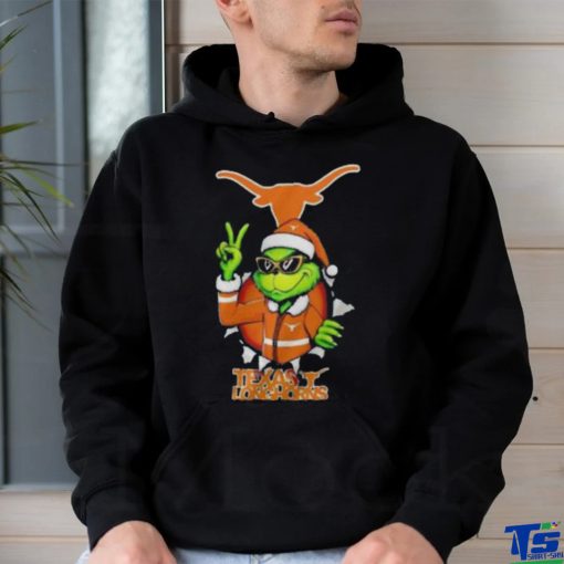 Cool Grinch Texas Longhorns Christmas Ncaa Football Shirt