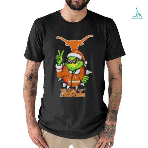 Cool Grinch Texas Longhorns Christmas Ncaa Football Shirt