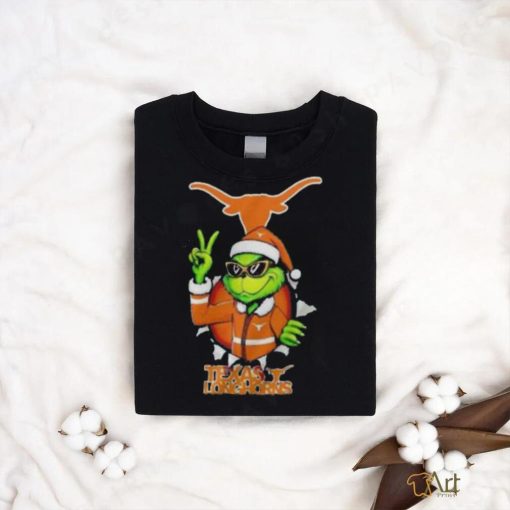 Cool Grinch Texas Longhorns Christmas Ncaa Football Shirt