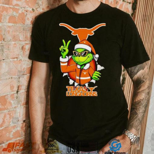 Cool Grinch Texas Longhorns Christmas shirt
