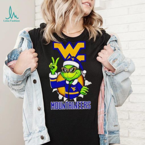 Cool Grinch West Virginia Mountaineers Christmas shirt