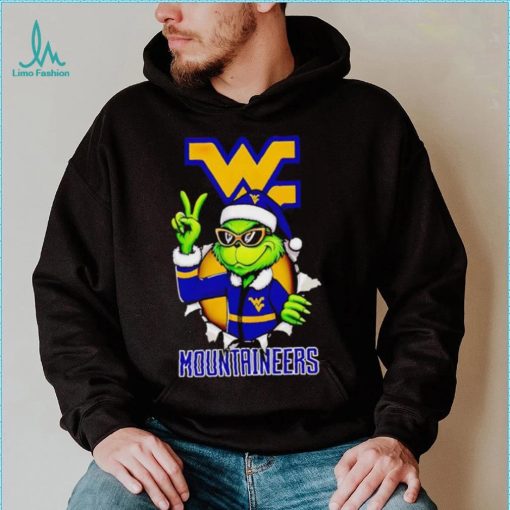 Cool Grinch West Virginia Mountaineers Christmas shirt