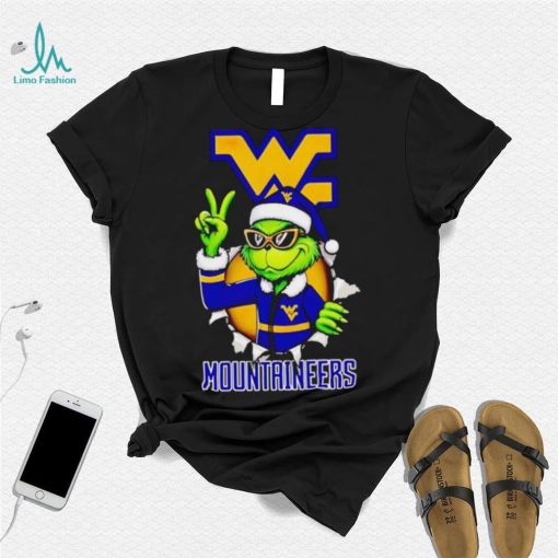 Cool Grinch West Virginia Mountaineers Christmas shirt