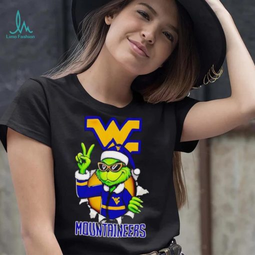 Cool Grinch West Virginia Mountaineers Christmas shirt