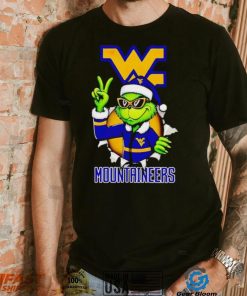 Cool Grinch West Virginia Mountaineers Christmas shirt