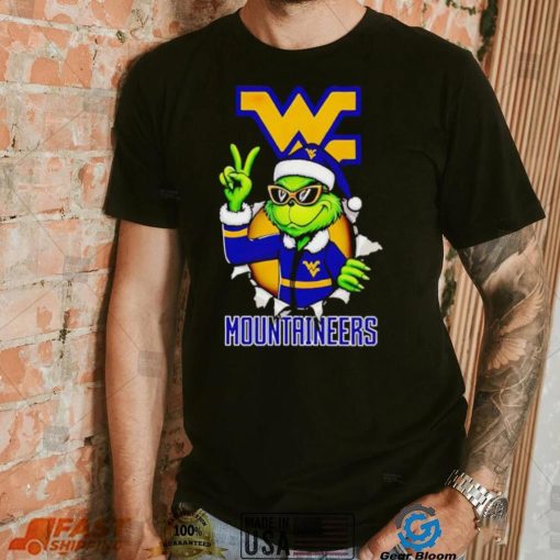Cool Grinch West Virginia Mountaineers Christmas shirt
