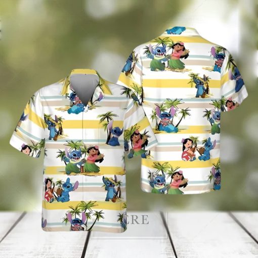 Cool Lilo And Stitch Hawaiian Shirt Island Pattern Gift For Disney Lovers