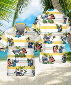 Cool Lilo And Stitch Hawaiian Shirt Island Pattern Gift For Disney Lovers