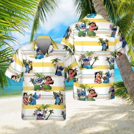 Cool Lilo And Stitch Hawaiian Shirt Island Pattern Gift For Disney Lovers