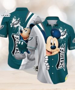 Cool Mickey Mouse Disney NFL Philadelphia Eagles NFL Hawaiian Shirt