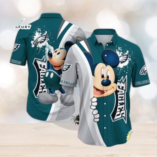 Cool Mickey Mouse Disney NFL Philadelphia Eagles NFL Hawaiian Shirt