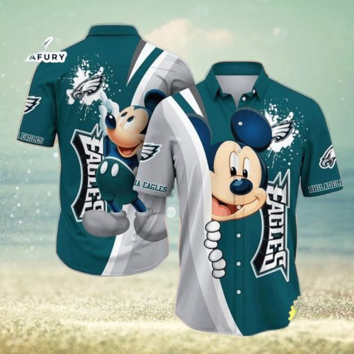 Cool Mickey Mouse Disney NFL Philadelphia Eagles NFL Hawaiian Shirt