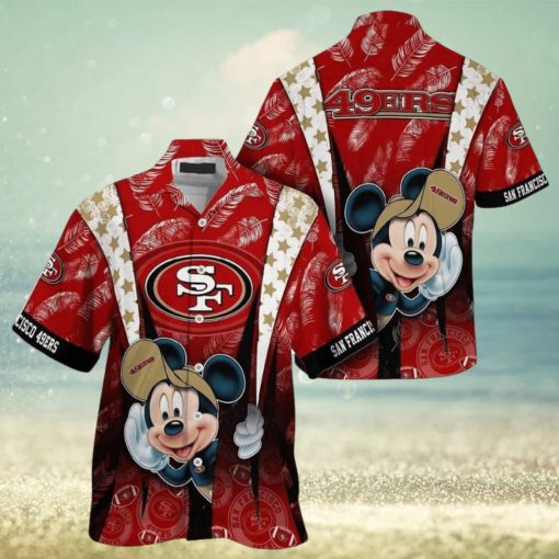 Cool Mickey Mouse NFL San Francisco 49ers NFL Hawaiian Shirt