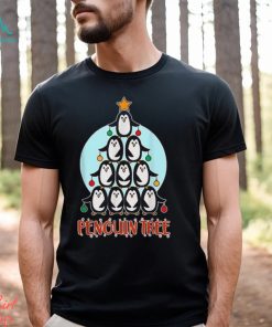 Cool Penguin Christmas Tree For Men Women Penguin Tree T Shirts Sweatshirt