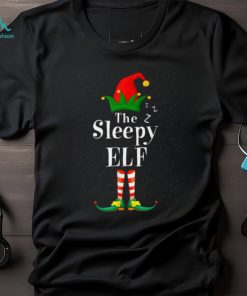 Cool The Sleepy Elf Pyjama Christmas Family Matching Group Elf T Shirts