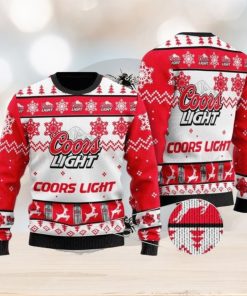 Xmas Coors Light Christmas Gift Red Ugly Christmas Sweater