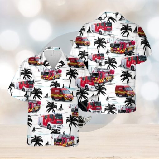 Copenhagen Fire Department 3D Hawaiian Shirt Summer Holiday Gift For Men And Women