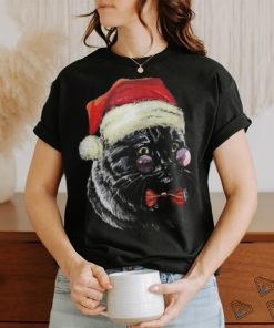 Copie de Copie de christmas black christmas cat merry christmas merry christmas cat lover gift T shirt