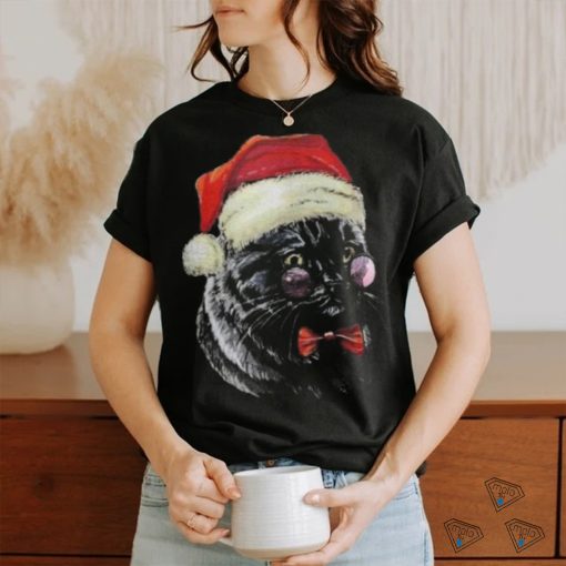 Copie de Copie de christmas black christmas cat merry christmas merry christmas cat lover gift T shirt